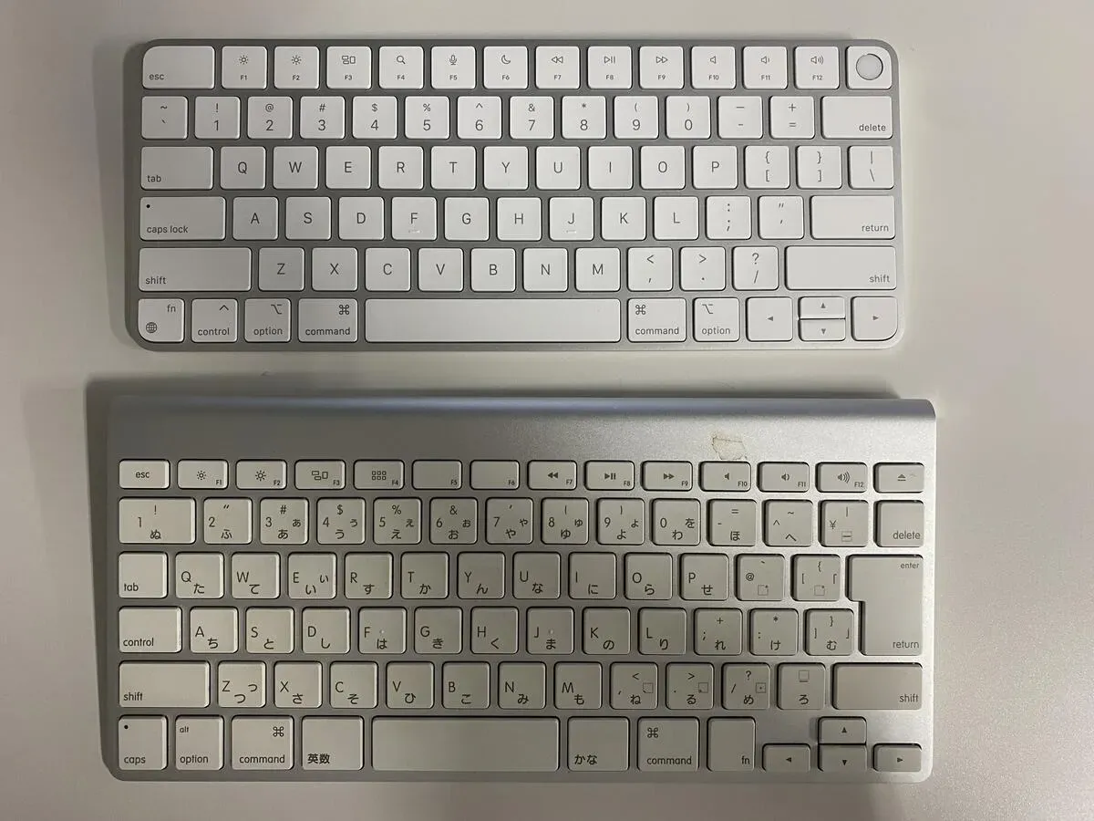 初代(第1世代)と第3世代の比較 Apple Magic Keyboard
